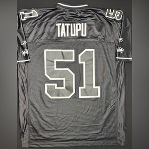Seattle Seahawks Lofa Tatupu Reebok Football Jersey Alt Black Size: XL